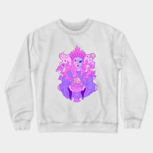 Alien Shaman making Ayahuasca Crewneck Sweatshirt